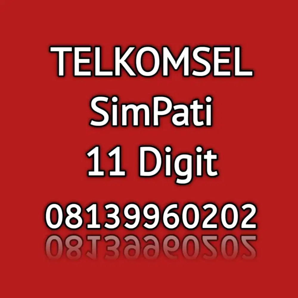 nomor cantik telkomsel simpati 11 digit angka cantik