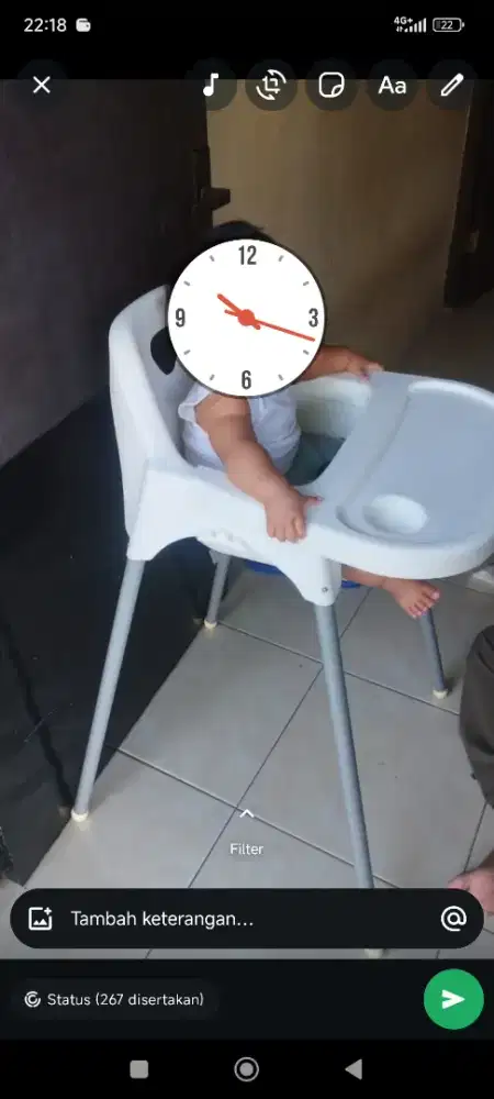 Baby chair (tempat makan bayi)
