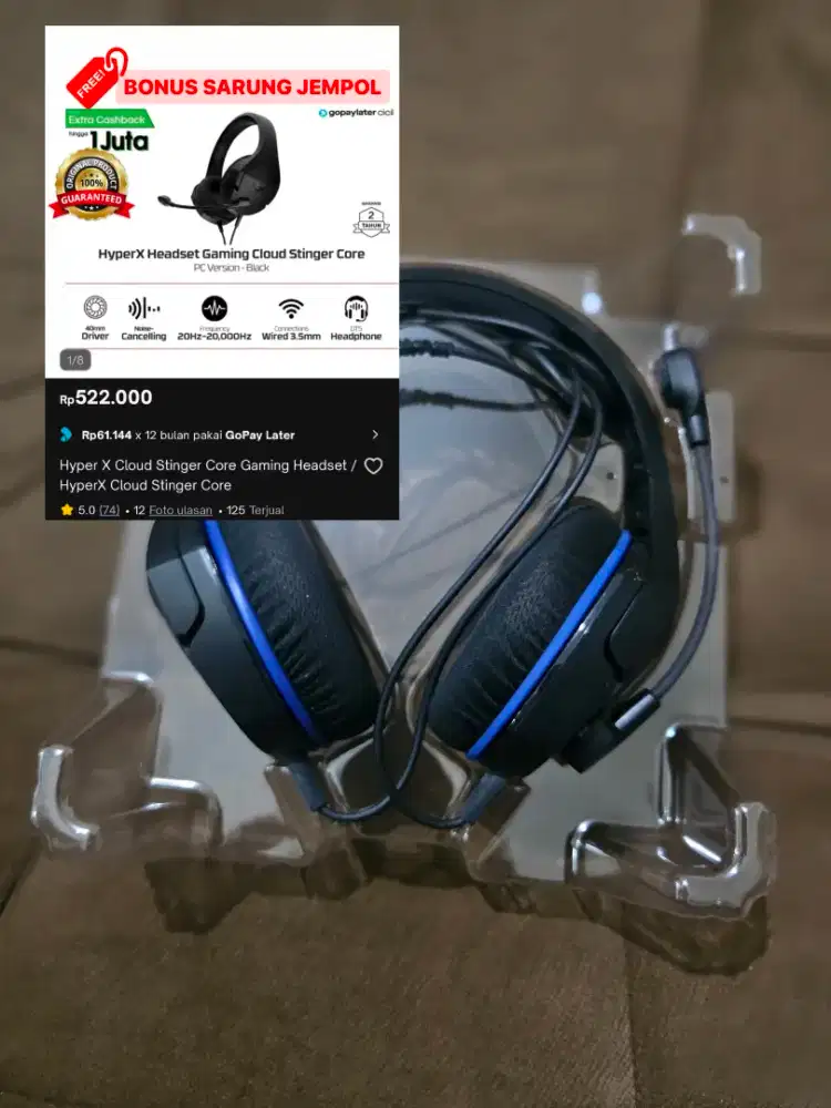 Hyperx cloud stinger core (headphone gaming)