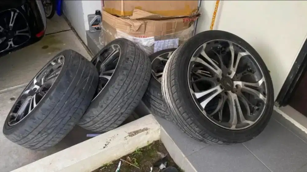 Velg Racing HSR Myth05 Ring 17 + Ban ZETEX ZT1000 205/45 R17