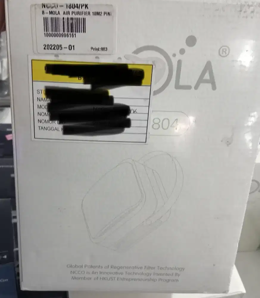 Air Purifier Portable B-Mola NCCO 1804