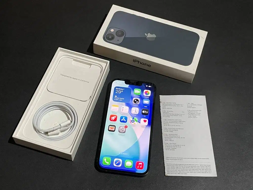 iPhone 13 128gb Midnight Garansi iBox Fullset Ori