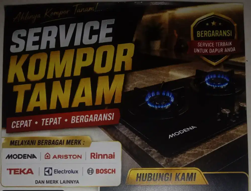 Layanan Service Kompor Taman Berbagai Merk