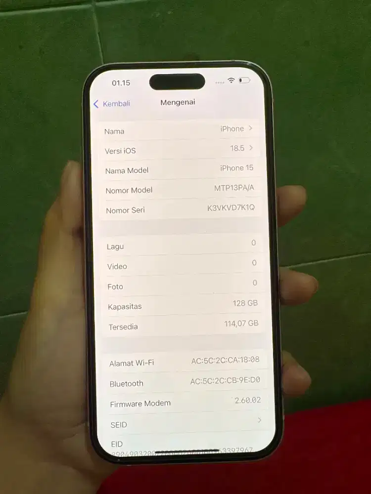 Iphone 15 128gb ibox bh86%