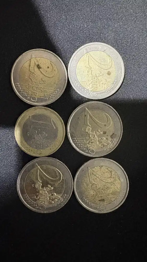 koin 2 euro dan 1 euro