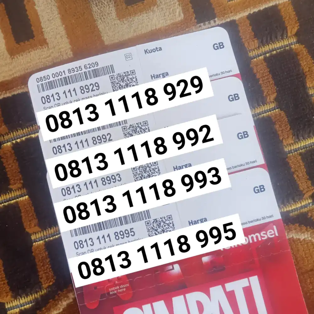 Nomor Cantik Telkomsel 11 Digit