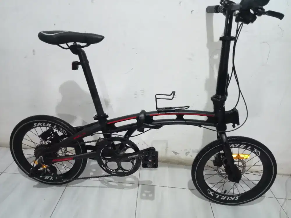 Sepeda lipat pacific Skull 3 UK 16 speed 10 remdrik
