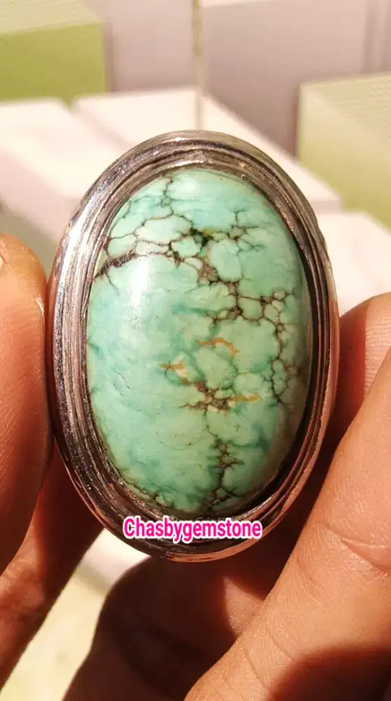 Natural Pirus Persia serat jala-Cincin Pirus Hubei serat jala mulus HQ
