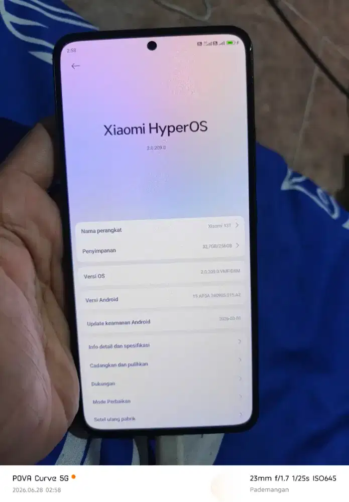 Xiaomi 13T ram 12/256 hp casan ori mulus no minus
