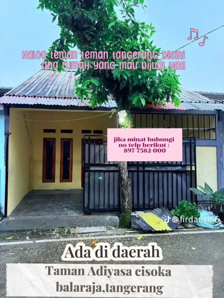 Dijual Rumah Daerah Tangerang Cisoka