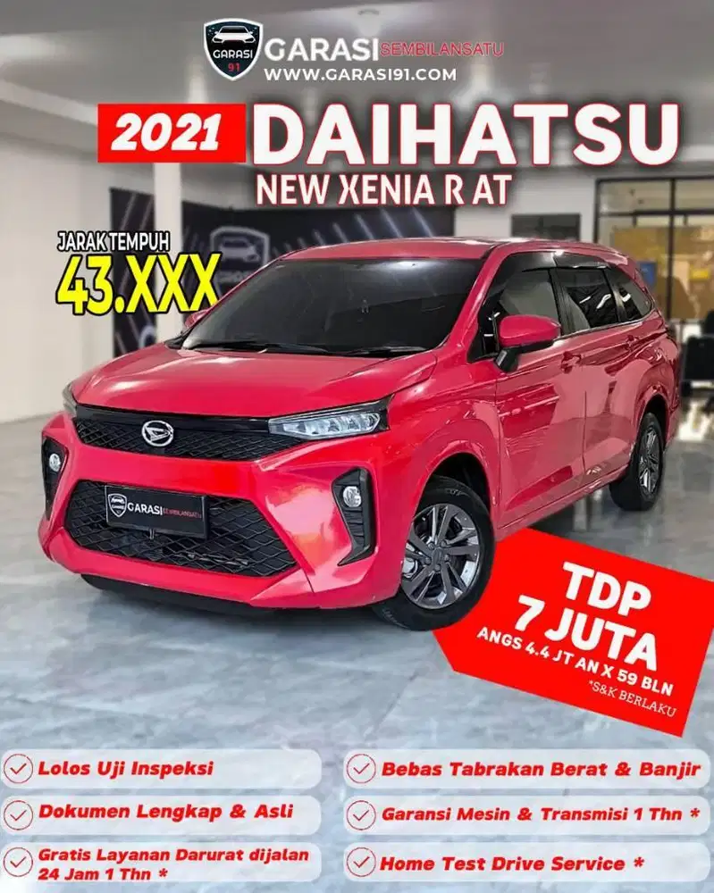 ‼️TDP 8 juta Daihatsu New  Xenia R AT tahun 2021 Warna Langka istimewa