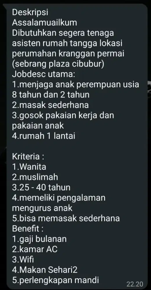 Mencari segera ART..