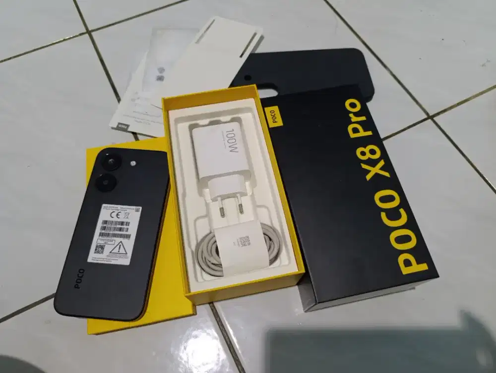 Poco x8 pro ram 12/512 gb second fullset mulus