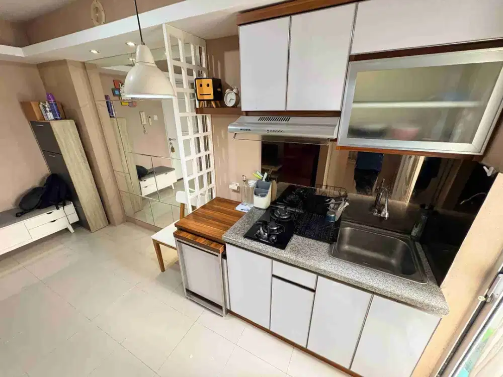 Sewa 2BR Furnished lantai rendah apartemen Bassura city
