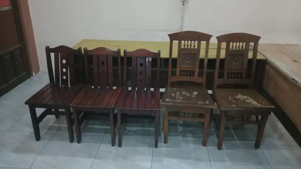 Kursi kayu ex cafe
