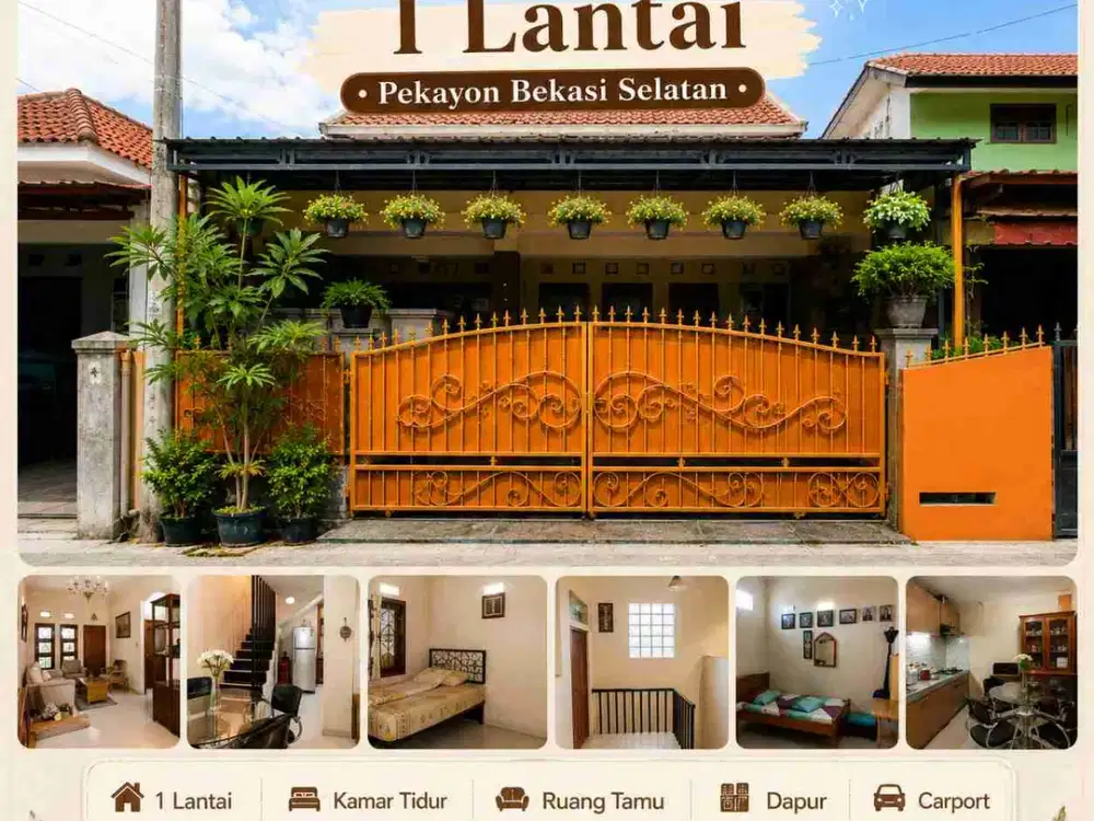 Dijual Rumah 1 setengah lantai bagus Terawat di pekayon jaya bekasi selatan kota bekasi