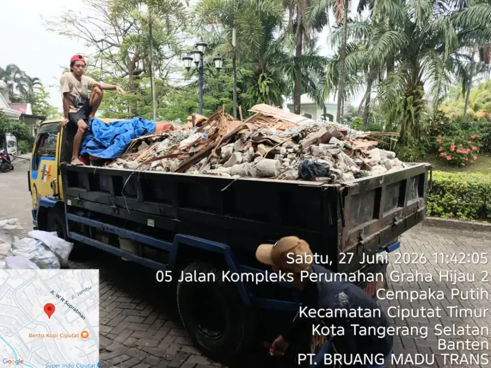 Jasa buang puing dan angkut tanah