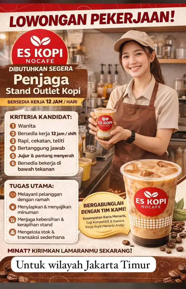 Lowongan pekerjaan es kopi nocafe