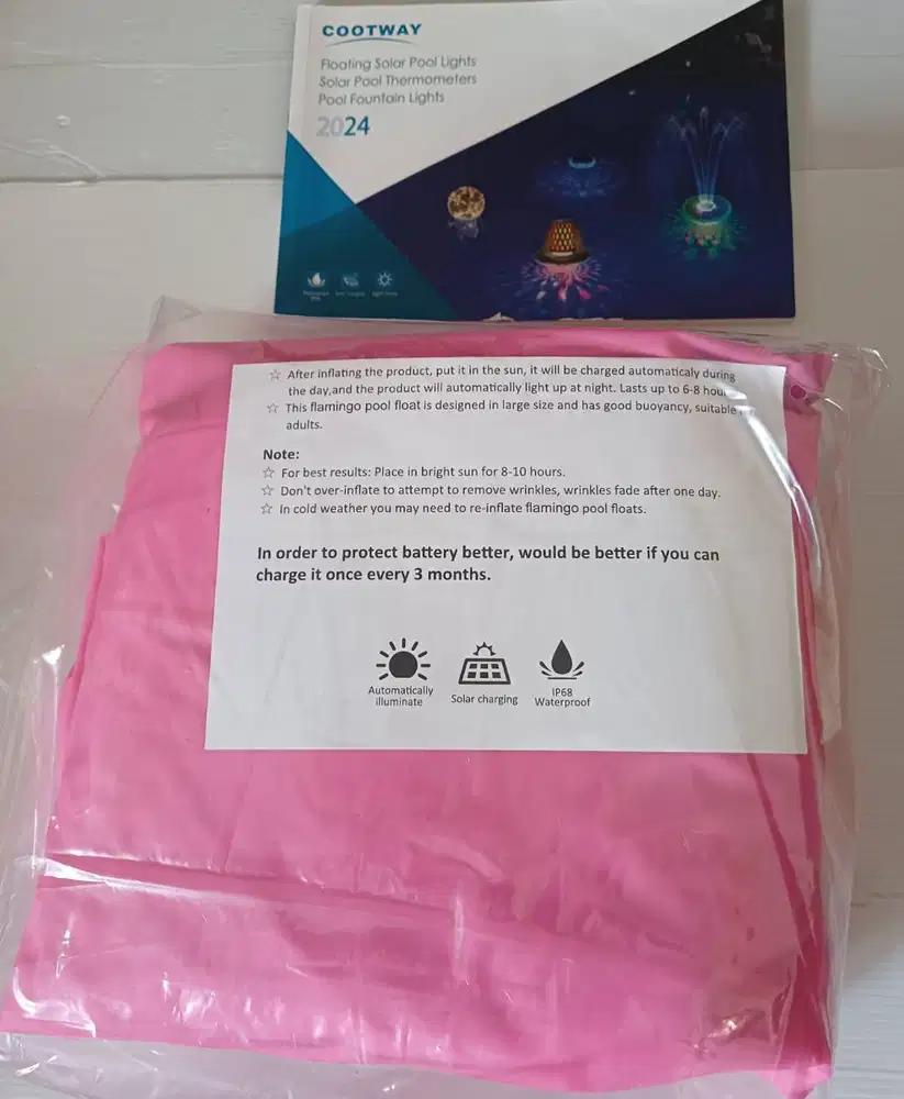 Pelampung Air LED : FlyfreeU Giant Inflatable Flamingo Ride On Pool Fl