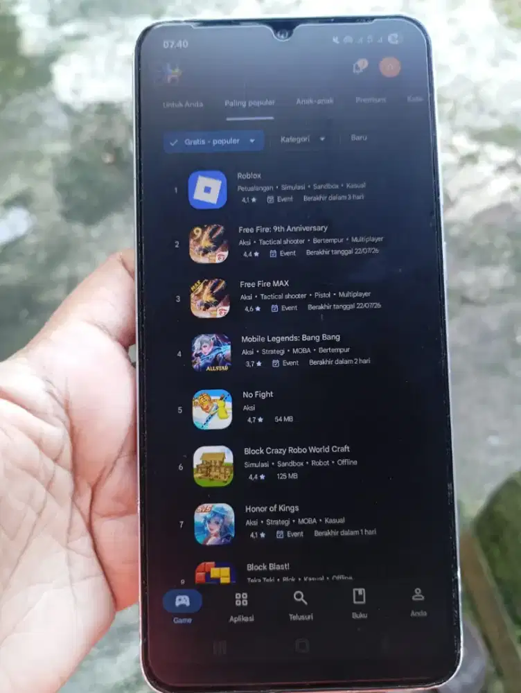 Samsung a05 batangan ram 4