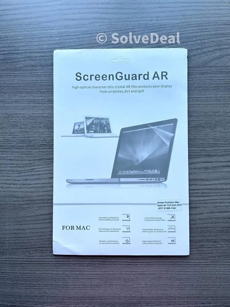 Screen Protector MacBook Air 13 Inch 2010 - 2017 Clear