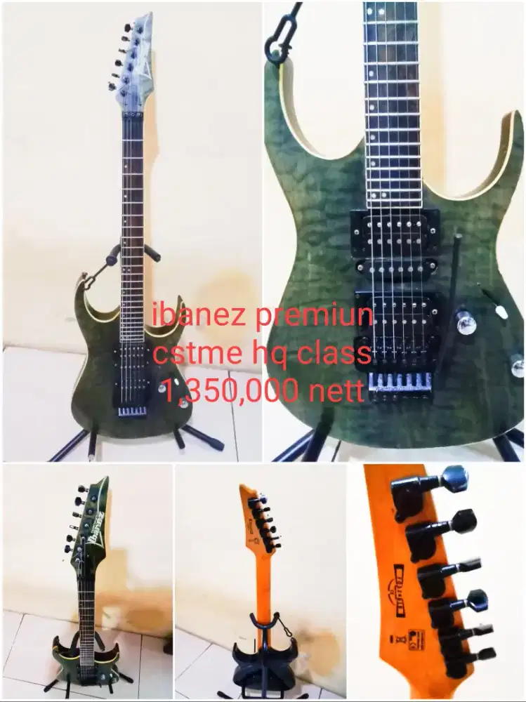 Gitar listrik ibanez premium Cstme hq class