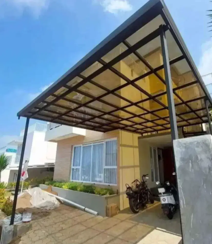 Kanopi atap solarplat grey
