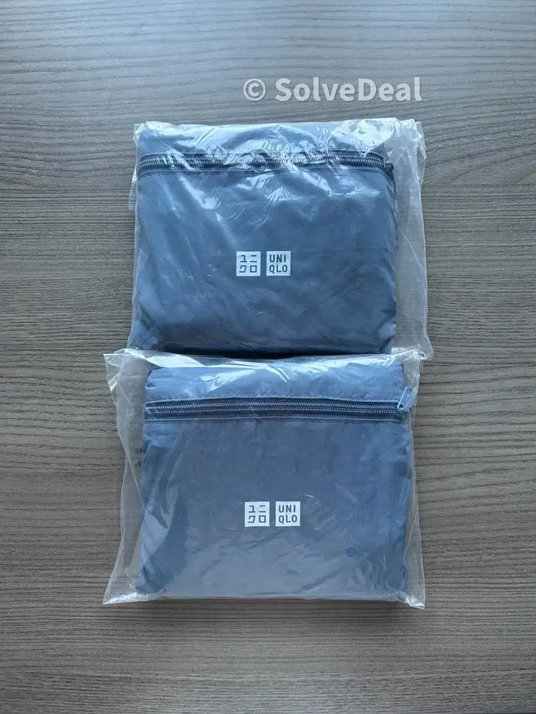 Tas Travel Bag Uniqlo Blue Duffel Bag Serbaguna