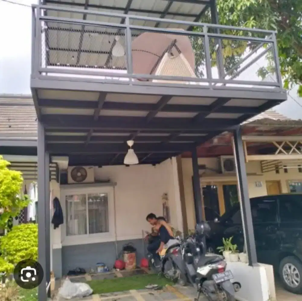 Balkon dak plat, buat santai