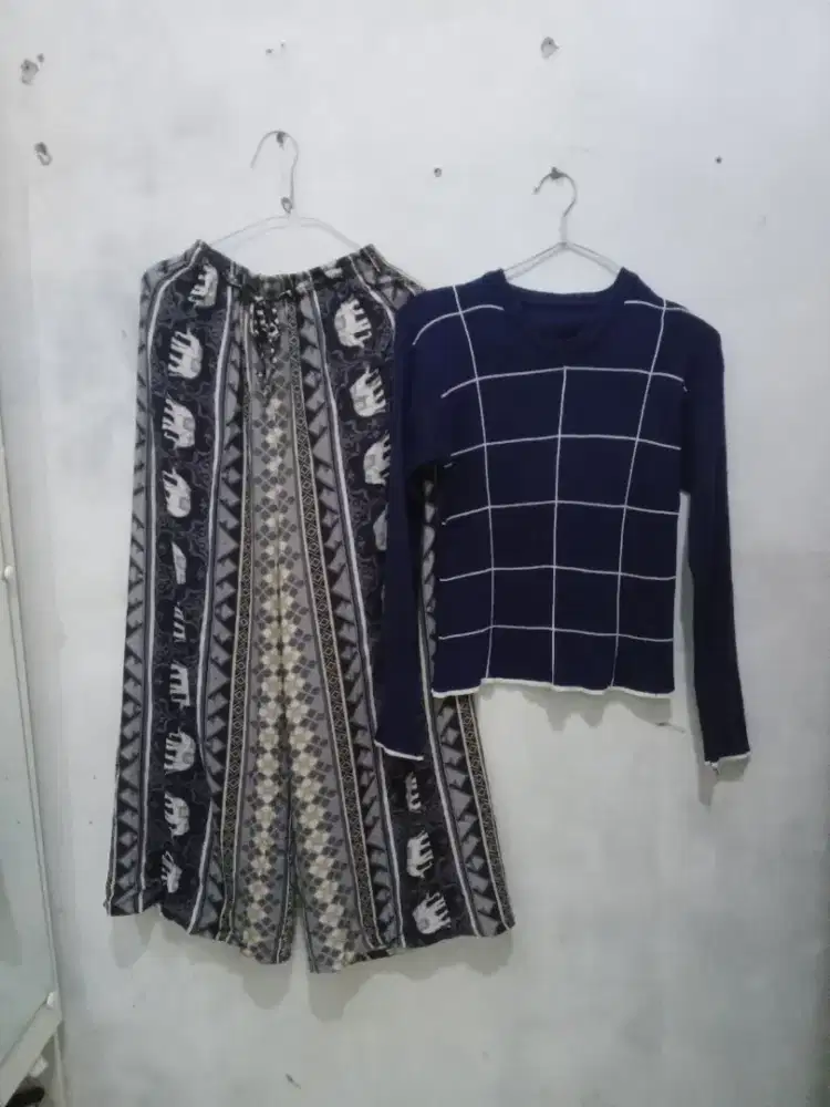 Setelan baju rajut