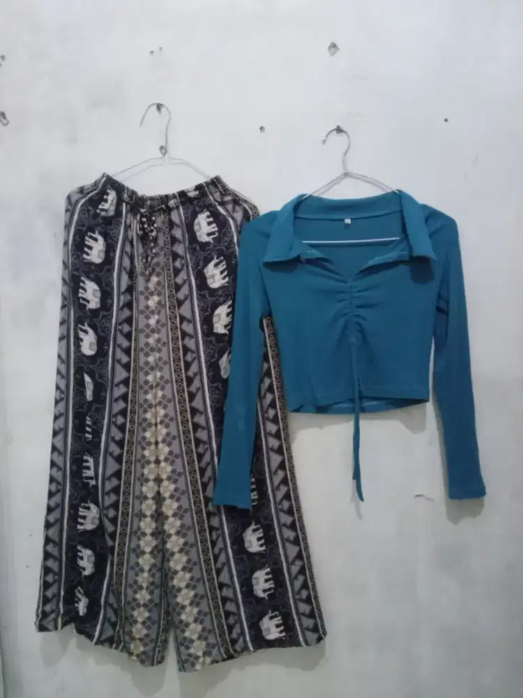 Setelan baju crop