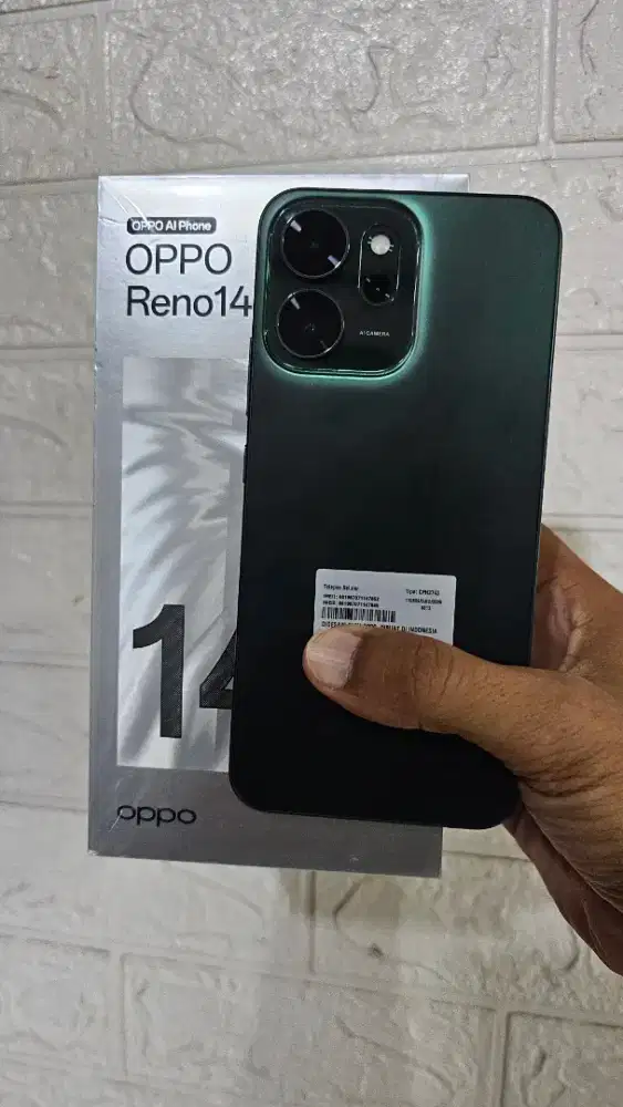 Oppo reno 14F 5g ram 12/256gb garansi resmi agustus 2027
