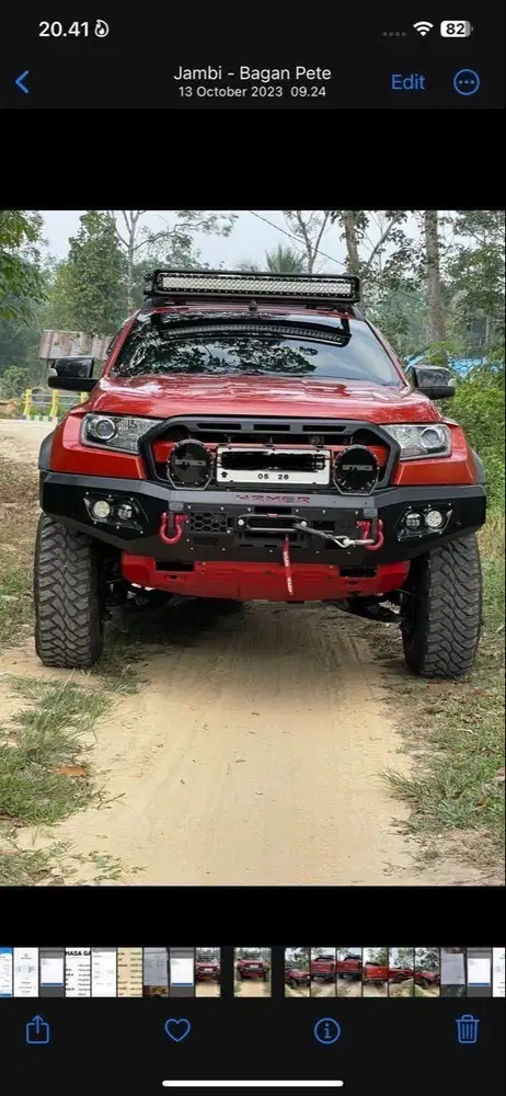Double Cabin Ford Ranger normal - off road cocok  untuk overland