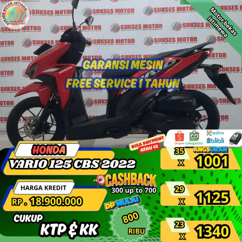 HONDA VARIO 125 CBS 2022 PROMO PAMERAN SUKSES SYRTKTP&KK(SUKSESMOTOR)