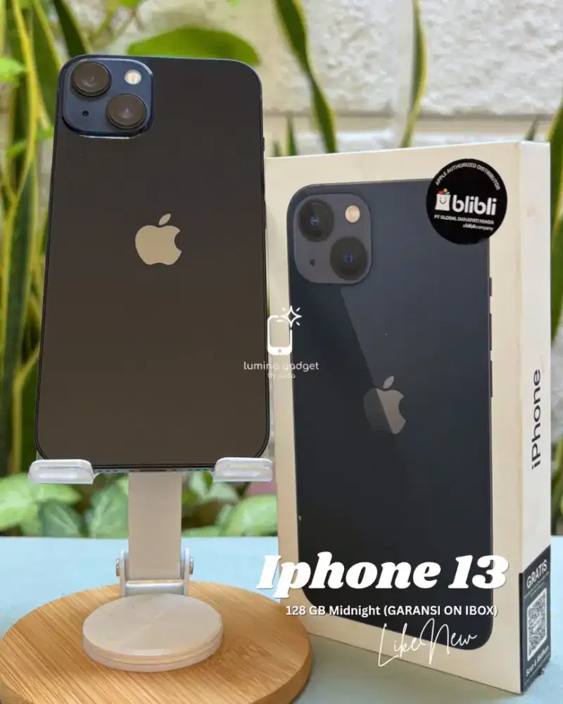 Iphone 13 128 GB Midnight (IBOX GARANSI ON BLIBLI)