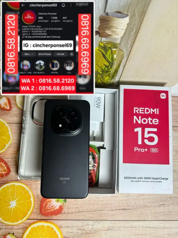 Hp Redmi Note 15 Pro plus 5G 12/512 likeNEW pemakaian 3 bulan BH 100%