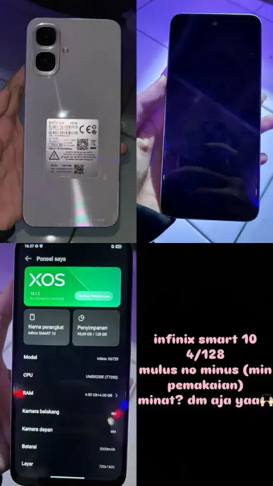infinix smart 10 4/128