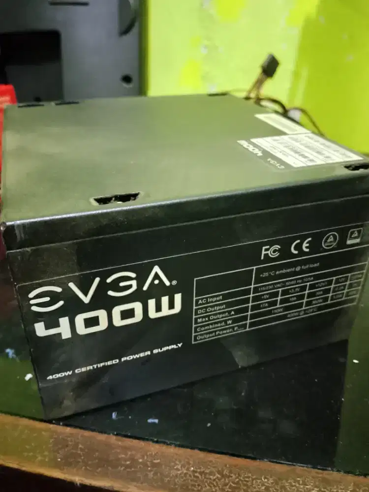 PSU merk  EVGA 400 watt