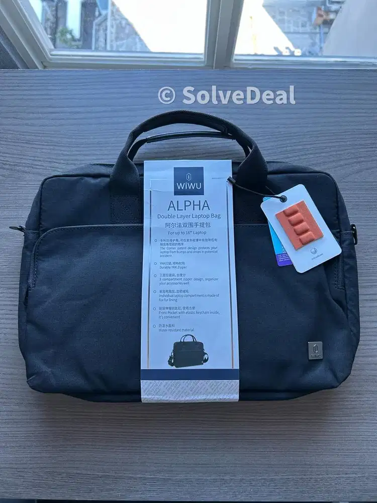 Tas Laptop Wiwu Alpha Double Layer Laptop Bag Macbook Air