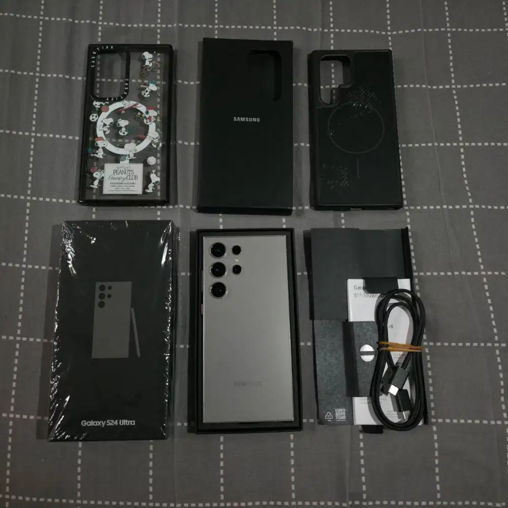 samsung s24 ultra 256gb sein titanium gray fullset original berbonus