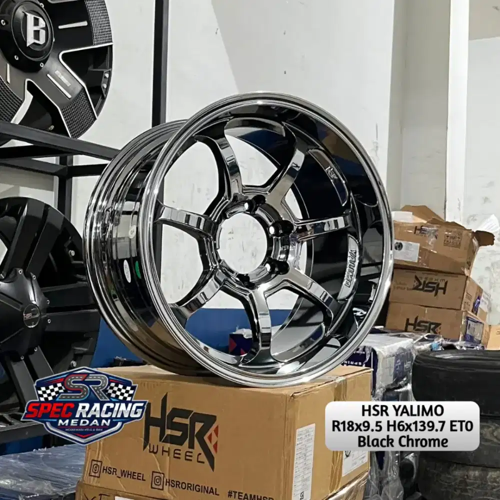Velg Black Croum r18 H6 Fortuner Pajero Strada Triton Hiace dll