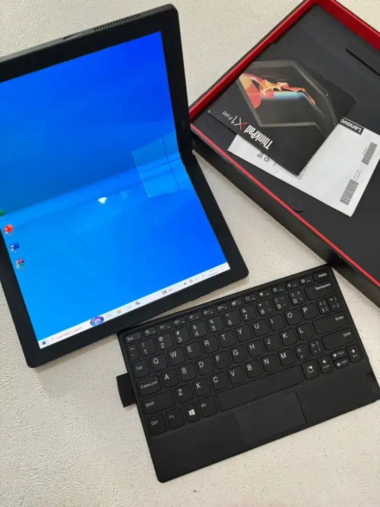 Laptop thinkpad x1 fold OLED like new dari beli ga pernah dipakai