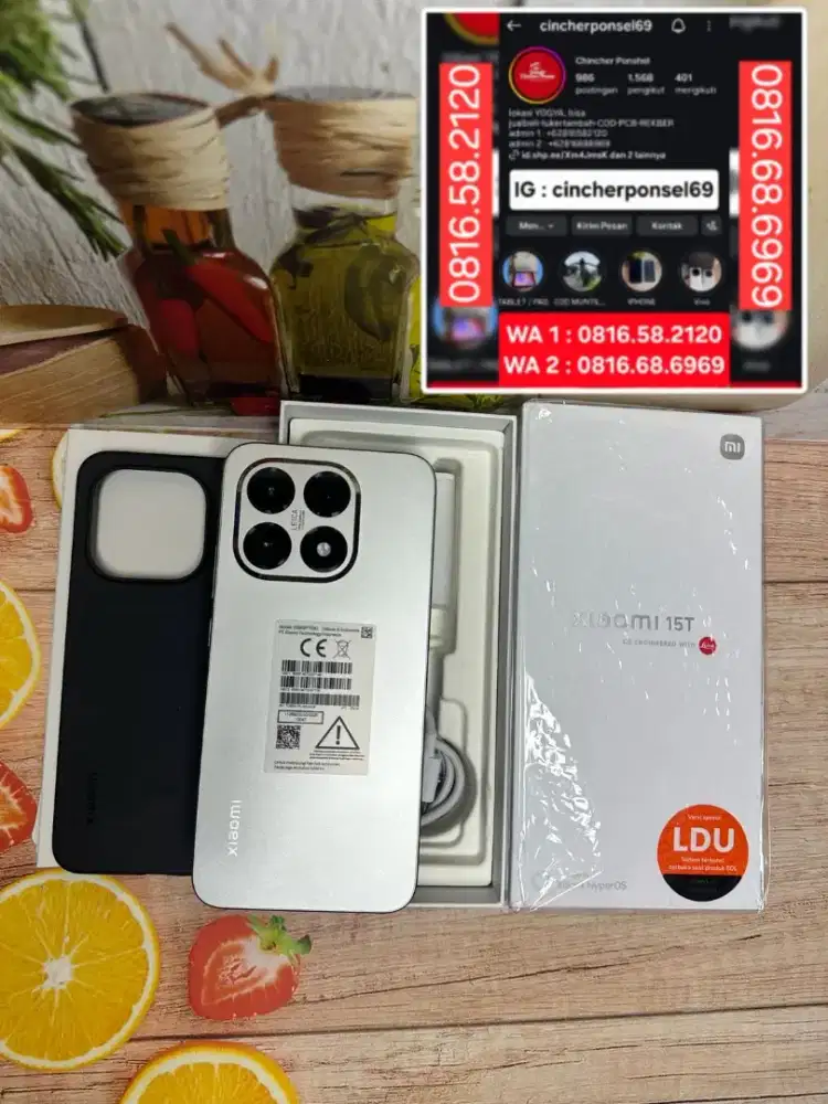 Jual hp likeNEW Xiaomi 15T 5g ram 12gb istimewa 12 2027 BH 100%
