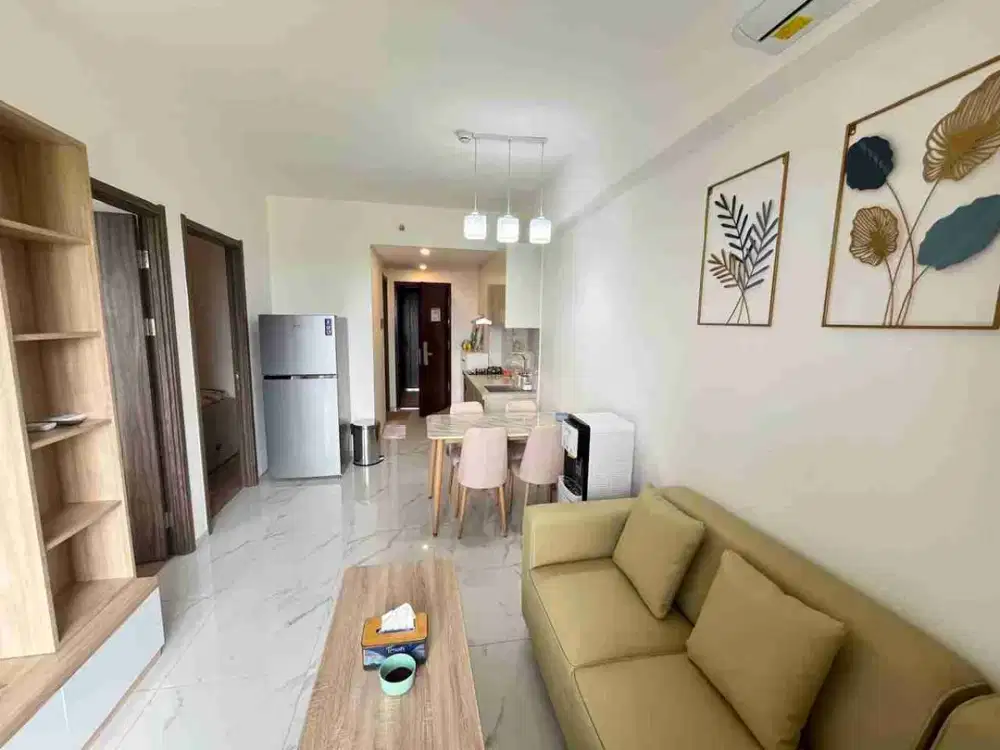 Disewakan Cepat Apartemen Sky House BSD 2BR Full Furnished Lt.15
