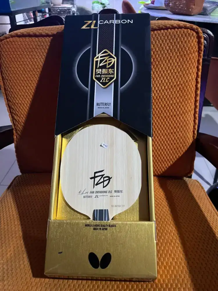 Kayu Bet Pingpong Butterfly Fan Zhendong ZLC FL Original 100% Baru