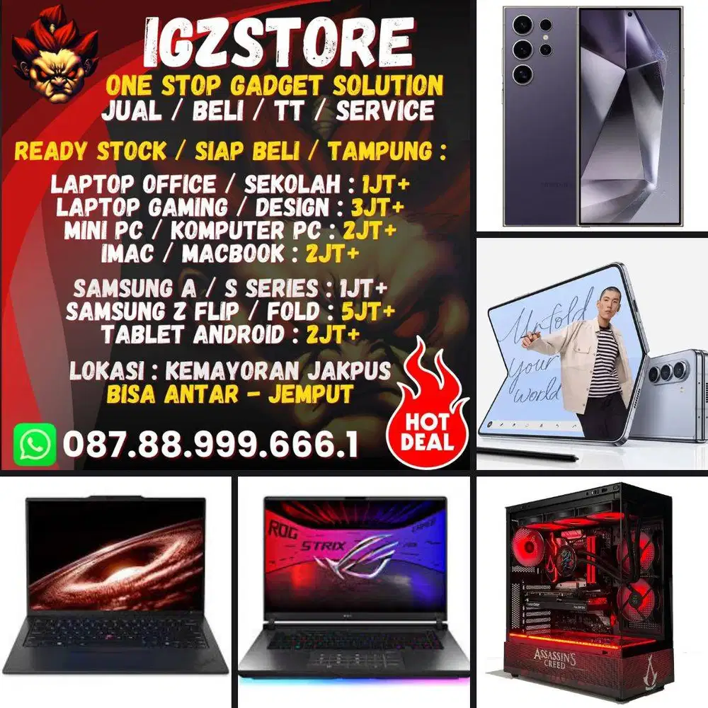ONESTOP GADGET SOLUTION : JBTT laptop Macbook Asus Lenovo HP Samsung