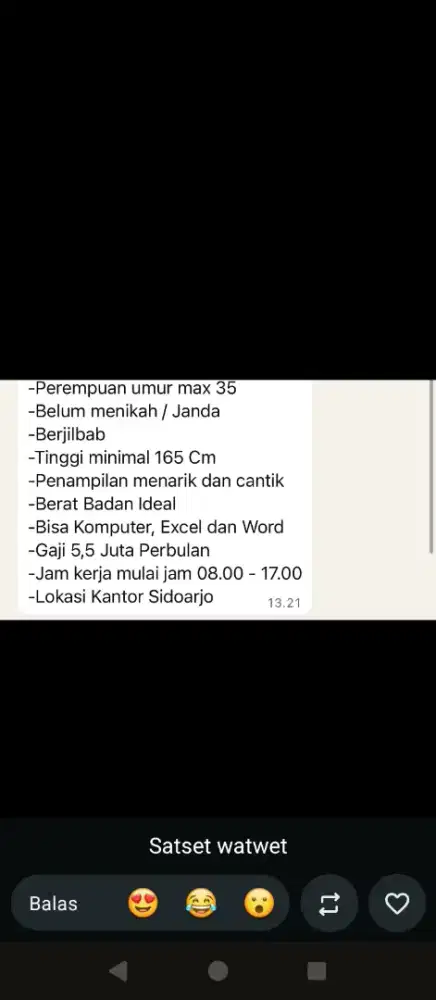 Lowongan kerja wanita