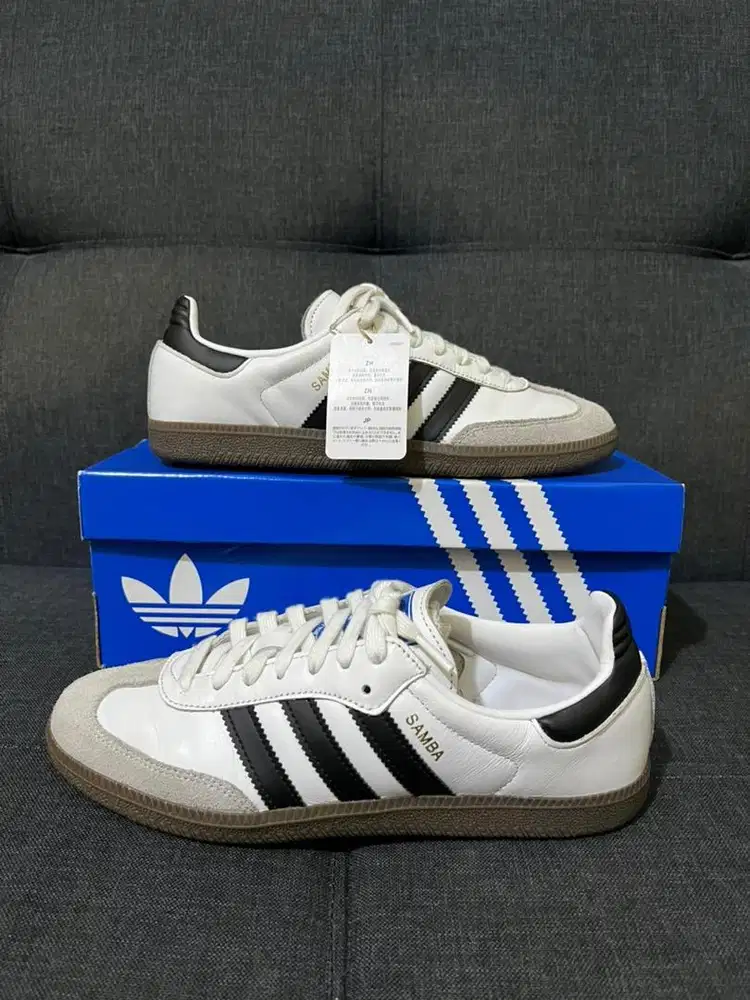 Sepatu Adidas Samba OG White Black Size 40 2/3 Second Fullset