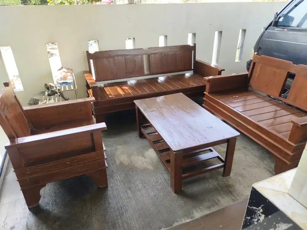 Dijual cepat kursi jati Belanda  gres baru 2bulan