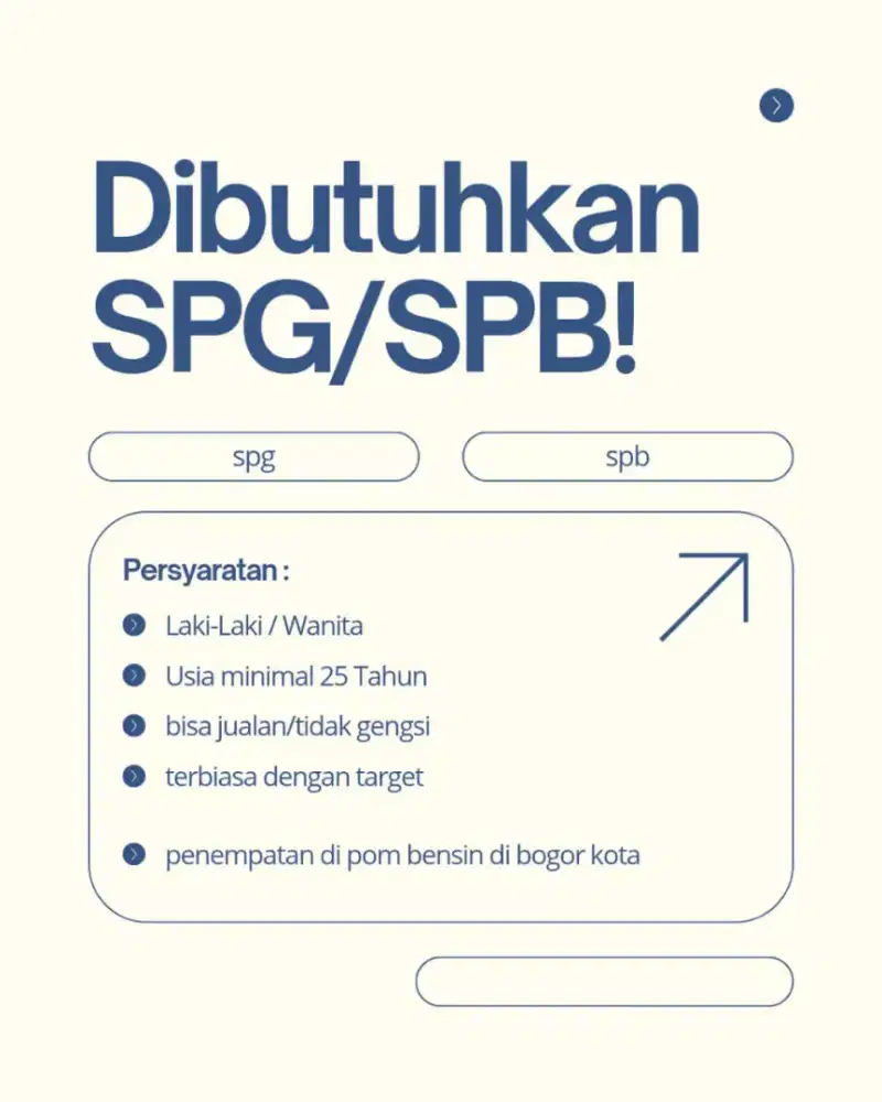 Dibutuh kan spb/spg untuk jualan roti keliling di pom bensin